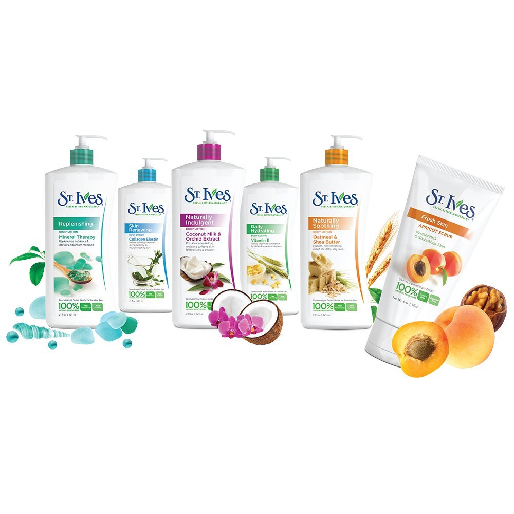 St. Ives Nourish & Soothe, Oatmeal & Shea Butter Body Lotion 21 oz (Pack of 3)