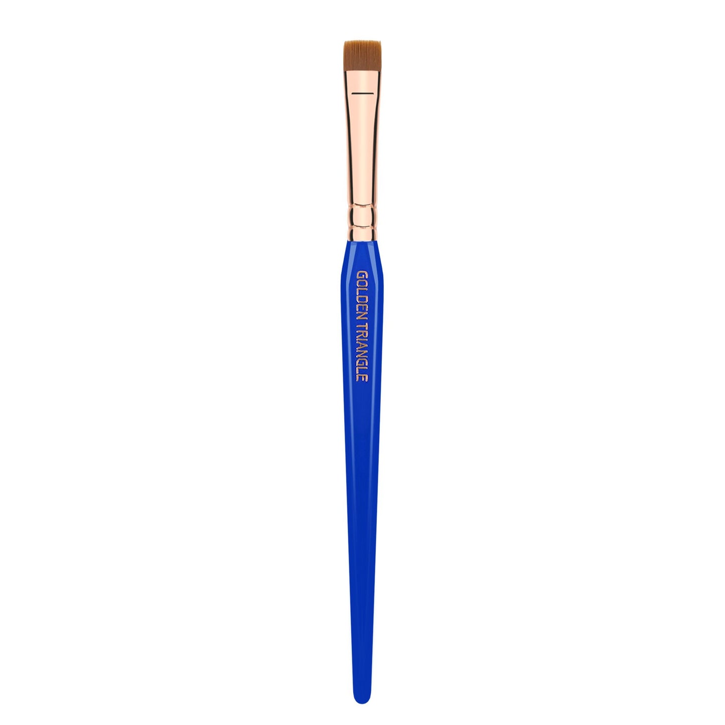 Bdellium Tools Professional Makeup Brush - Golden Triangle 714 Flat Eye Definer - With All Vegan and Soft Synthetic Fibers, For Smooth Application