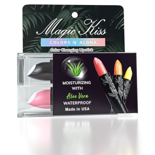 Magic Kiss Color Changing Matte Lipstick set, Long Lasting Nutritious Lips Moisturizer Magic Temperature Color Change Lip Balm with Aloe Vera PH