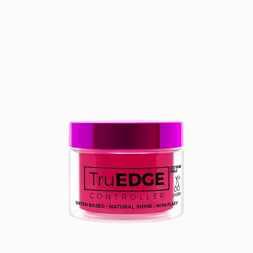 NICKA K NEW YORK Tyche TruEDGE Edge Controller - 100ml / 3.38 fl oz - Water-Based, Black Castor Oil & Hemp Seed Oil - Long-Lasting Hold, Non-Flaky