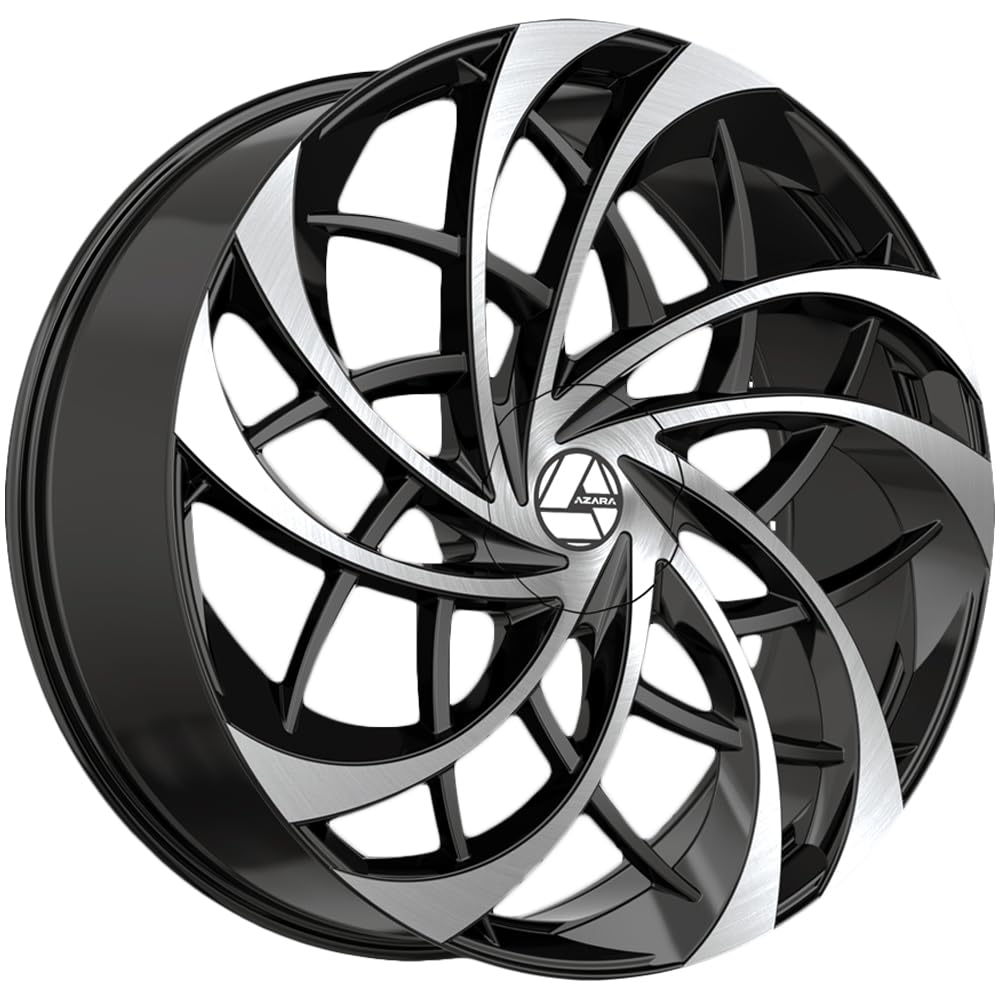 Azara AZA-540 22x8.5 5x112 5x114.3 +38 Cb 74.1 Gloss Black & Machined