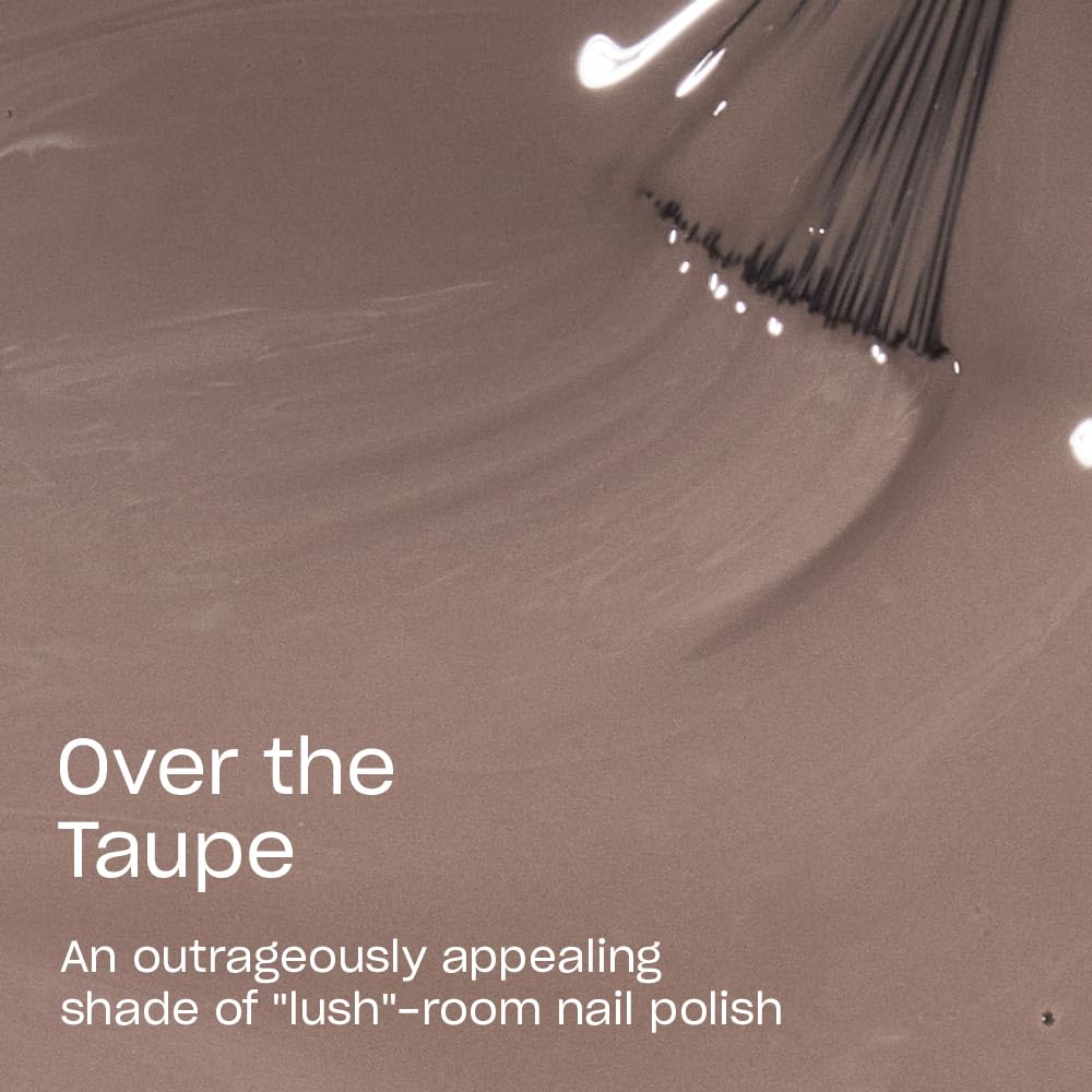 OPI Nail Lacquer Over the Taupe | Opaque Dark Brown Crème Chip Resistant Nail Polish | Vegan, Fast Drying, Streak Free