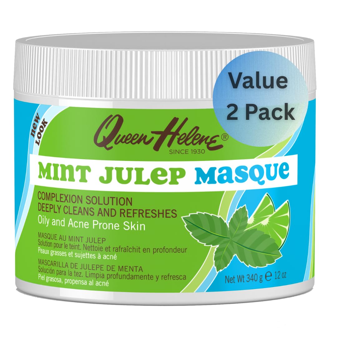 Queen Helene Jar Mint Julep Masque 12 Ounce (354ml) (2 Pack)