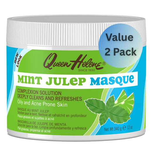 Queen Helene Jar Mint Julep Masque 12 Ounce (354ml) (2 Pack)