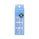Kiss Impress No Glue Mani Press On Nails, Color, 'Baby why so Blue', Blue, Short Size, Squoval Shape, Includes 30 Nails, Prep Pad, Instructions Sheet Beauty & Personal Care imPRESS