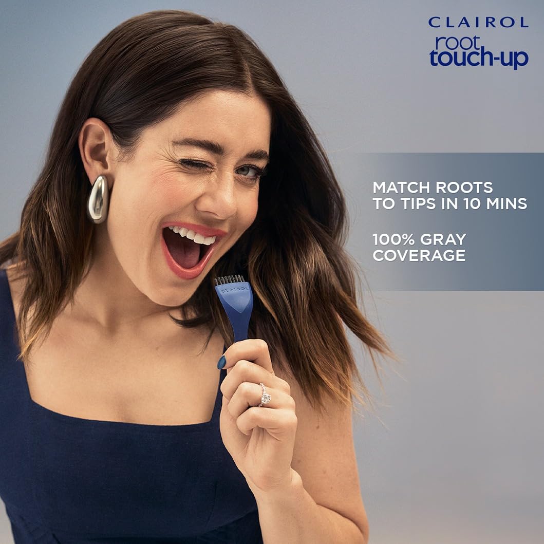 Clairol Root Touch-Up by Nice'n Easy Permanent Hair Dye, 8.5A Medium Ash Blonde Hair Color | 100% Gray Coverage | Easy Brush Application | Matches