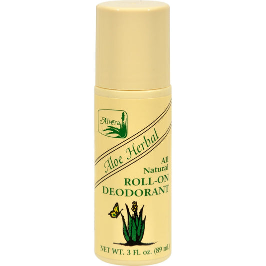 Alvera All Natural Roll-On Deodorant Aloe Herbal - 3 fl oz2 Beauty and Personal Care Alvera