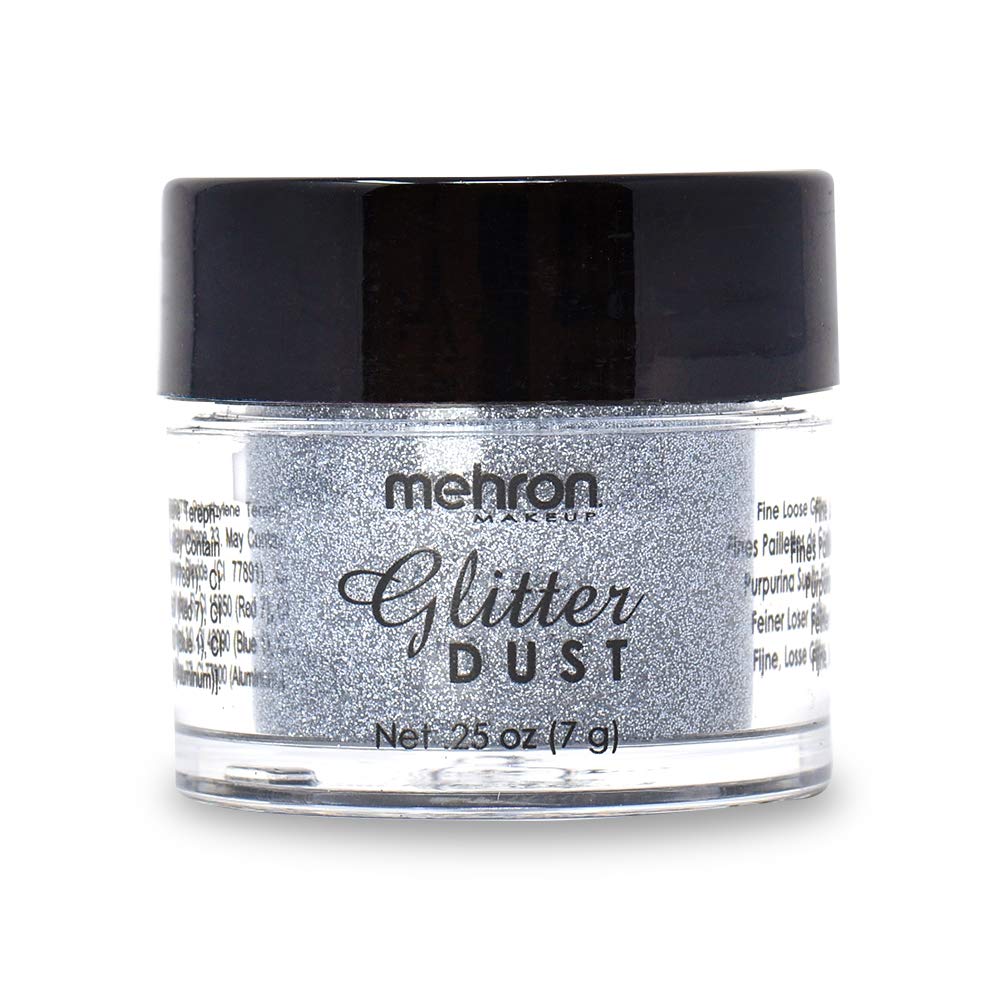 Mehron Makeup Paradise Glitter FX | Professional Cosmetic for Makeup & Art | Vibrant & Shimmering Loose Glitter .25 oz (7 g) (Gunmetal)