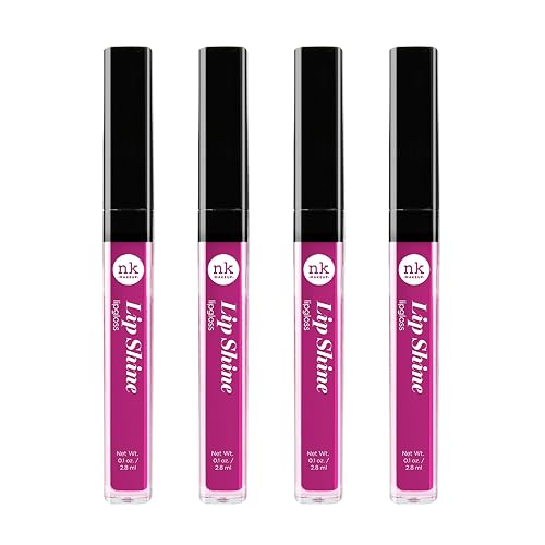 NICKA K NEW YORK Lip Shine, Cosmetics, vibrant colors, bright colors, shining lips, lip shine, long lasting (AMZ241)