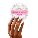 Olive & June Instant Mani Summer Press-On Nails (Glue) | 42 Fake Nails, 21 Sizes | Non-Toxic, Long-Lasting Recycled Materials Realistic Look | Beauty & Personal Care Olive & June