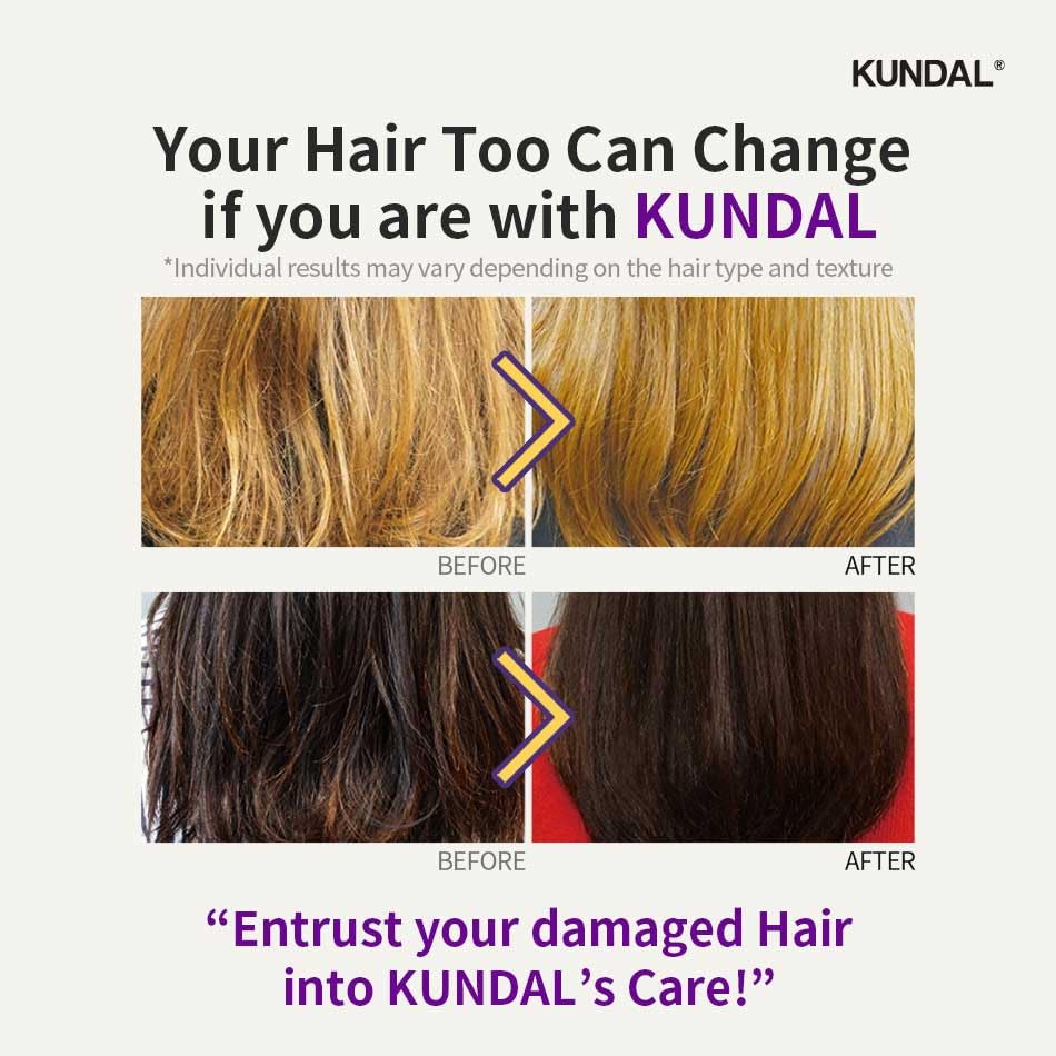 Kundal Pure Natural System, Macadamia Ultra Hair Serum, Baby Powder Scent, Only 7 Second, 100ml / 3.5 Fl Oz × 2P Set