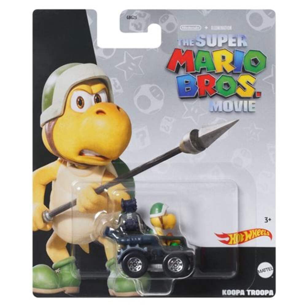 Hot Wheels Super Mario Movie Koopa Troopa 1:64 Scale Toy Car