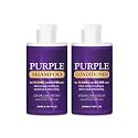 Purple Shampoo and Conditioner Set, Purple Toning Shampoo & Conditioner for Blonde, Bleached, Silver, Gray Hair, Color Treated Hair, Removes Yellow