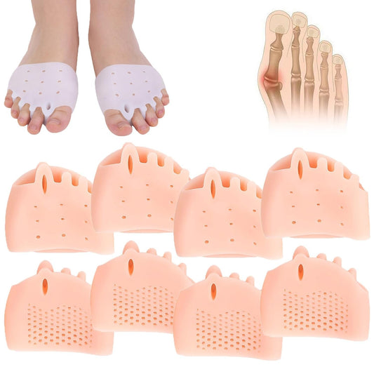 Silicone Toe Separators for Women & Men,Silicone Toe Separator,Toe Separators,Toe Separators for Women,Toe Spacers,4 Pairs, Ball of Foot Cushions Beauty & Personal Care Aaznslsn