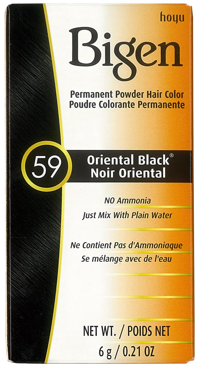 Bigen Permanent Powder Hair Color 59 Oriental Black 1 ea (Pack of 10)