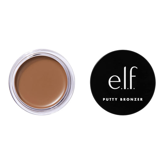 e.l.f. Putty Bronzer, Creamy & Highly Pigmented Formula, Creates a Long-Lasting Bronzed Glow, Infused with Argan Oil & Vitamin E, Honey Drip, 0.35 Oz Beauty & Personal Care e.l.f.
