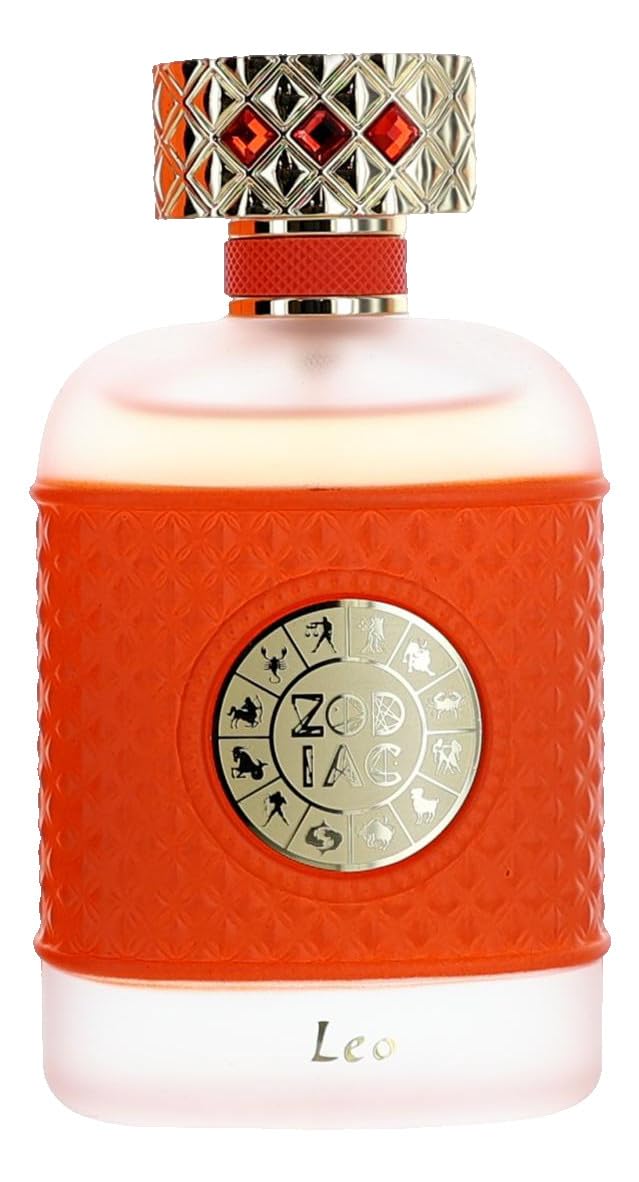Jo Milano Paris Zodiac LEO Eau de Parfum, 3.4 FL OZ, 100 ML, ORANGE and Gold