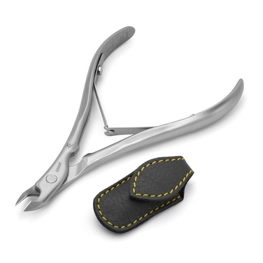 GERMANIKURE Standard Professional Cuticle Trimmer - 1/2 Half Jaw Nipper - Ethically Made in Germany - FINOX Stainless Steel Sharp Cuticle Remover Beauty & Personal Care GERmanikure