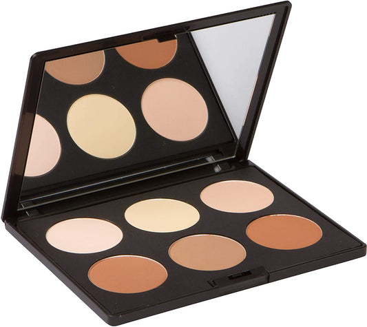 Elizabeth Mott Bronzer Contour Kit & Highlighter Powder Makeup - 6 Blendable Shades for a Natural Sun-Kissed Glow - Long-Lasting, Lightweight Beauty & Personal Care Elizabeth Mott