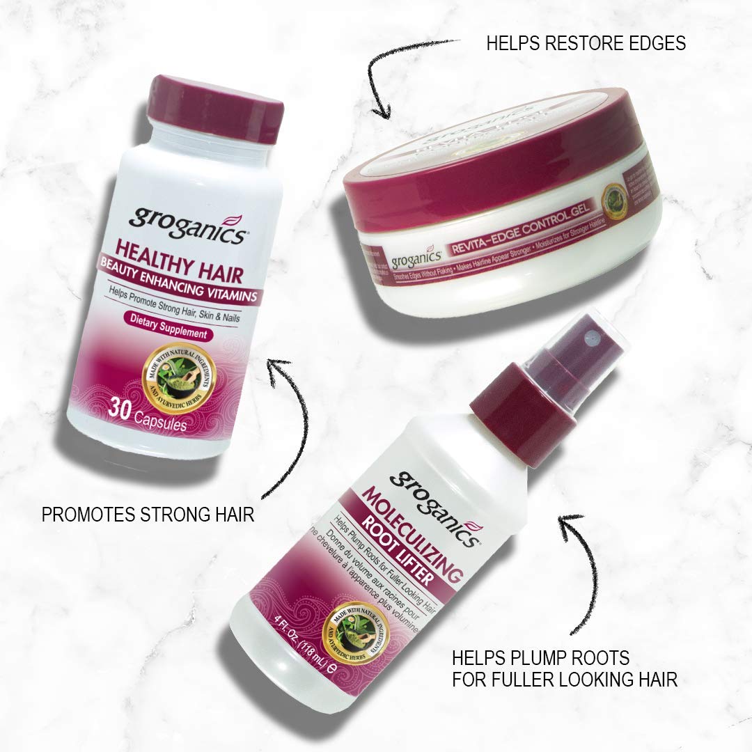 Groganics Revita-Edge Control Gel 4 oz