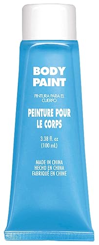 Amscan 3900764 Non Toxic Cream Based Full Body Paint, 34 Oz, Light Blue
