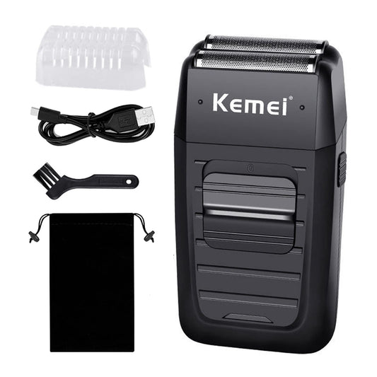 kemei Men's Reciprocating Cordless Razor Razor Electric Rechargeable Razor Precision Beard Sideburn Trimmer Razors Twin Blade Multifunction Grooming Beauty and Personal Care KEMEI