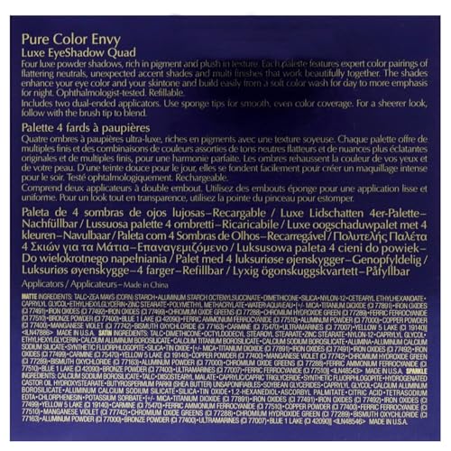 Estee Lauder Pure Color Envy Luxe Eyeshadow Quad - 08 Wild Earth Eye Shadow Women 0.21 oz