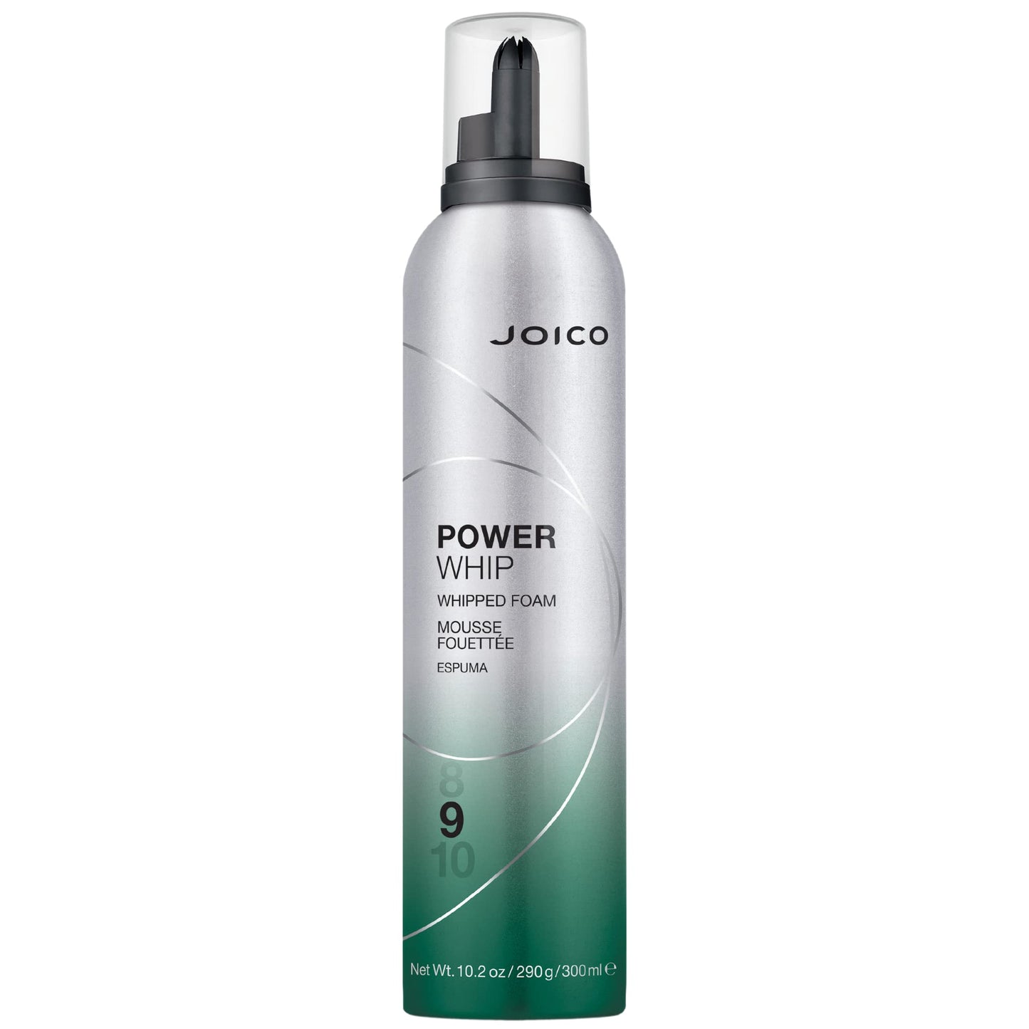 Joico Power Whip Whipped Foam | For Most Hair Types | Add Volume & Body | Thermal Heat, Humidity, & Pollution Protection | Boost Shine | Control Frizz
