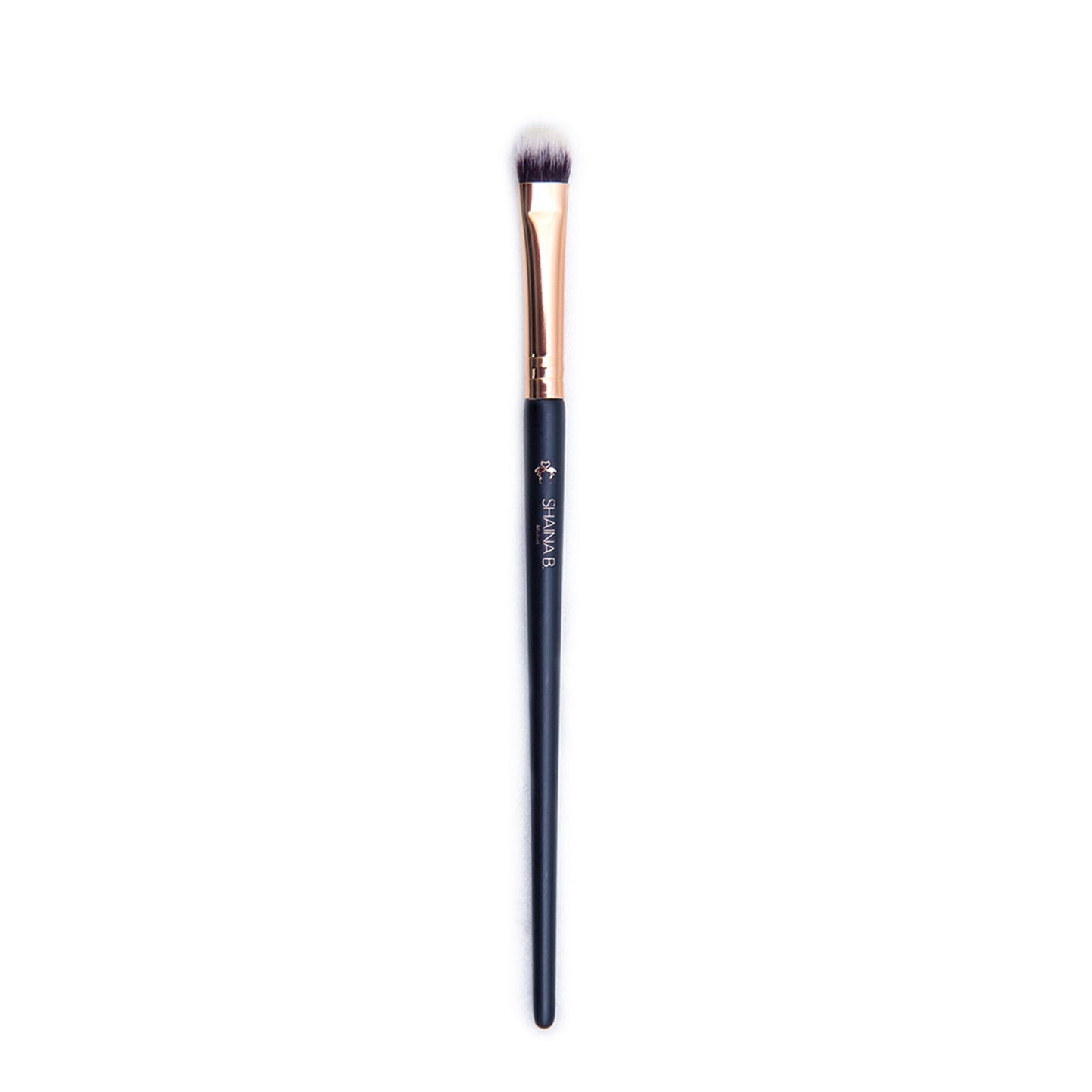 Shaina B. Miami Makeup Eyeshadow Brush - Professional Fluffy Eye Shadow Brush with Soft, Firm Synthetic Bristles for Powder & Cream Shadows, Shading