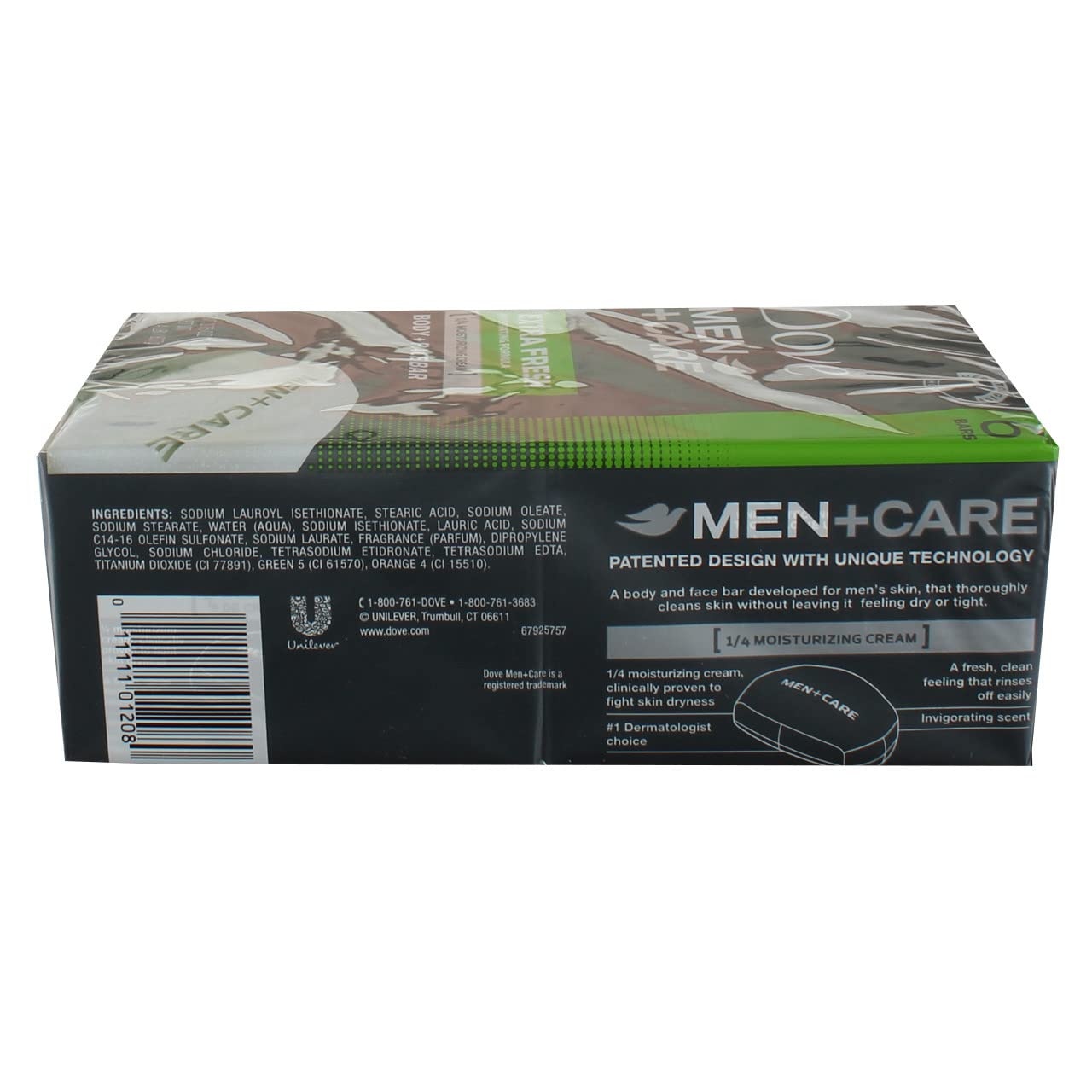 Dove Men+Care Extra Fresh Body + Face Bars, Invigorating Scent, 3.75 oz, 6 Ct (4 pack) (Bundle) Beauty & Personal Care Dove