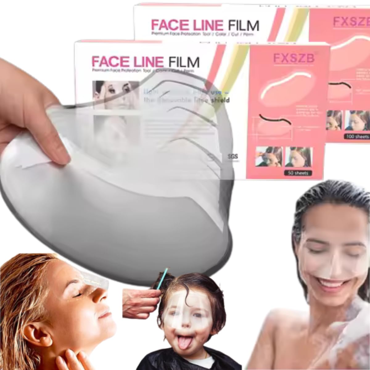 EBANKU 100 PCS Microblading Shower Visor, Upgrade Eyebrow Shower Shields Protector, Shower Goggles Face Cover Bath Visor for Adults Hair Salon