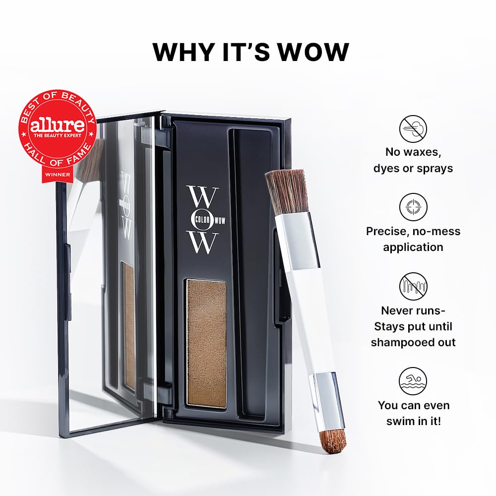 COLOR WOW Root Cover Up, Dark Brown, Instant Gray Coverage and Temporary Root Touch-Up, Water-Resistant Beauty and Personal Care COLOR WOW