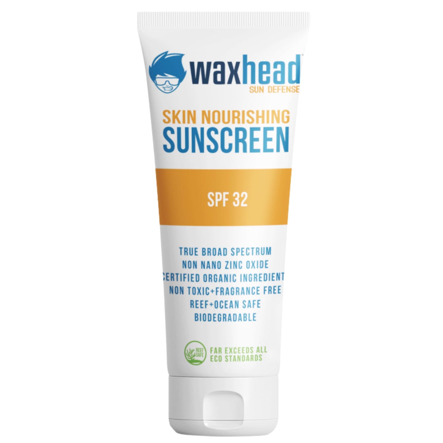 Waxhead Kids Sunscreen SPF 32, Zinc Oxide Mineral Sunblock for Face & Body, Baby & Toddler Safe, Pediatrician Recommended, Reef Safe, Non-Greasy