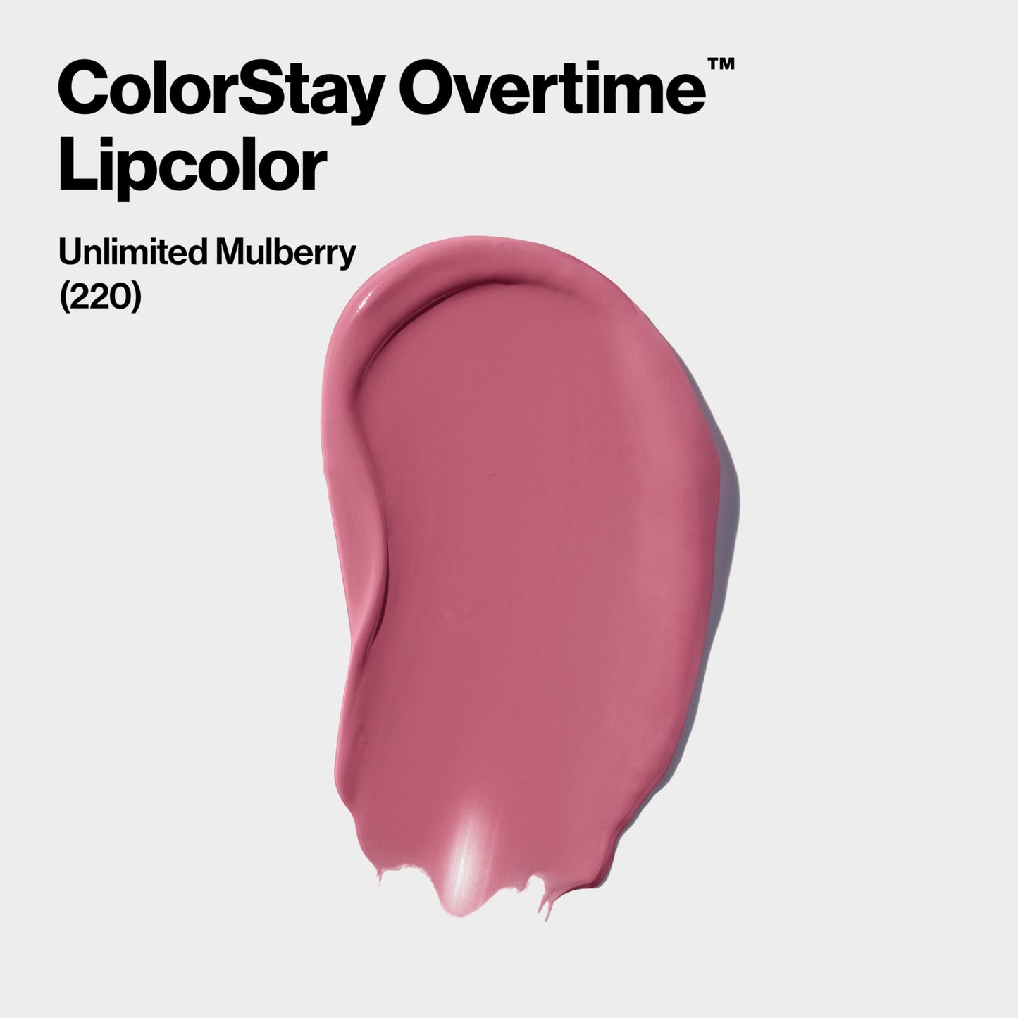 Revlon Liquid Lipstick with Clear Lip Gloss, ColorStay Overtime Lipcolor, Stocking Stuffer for Women, 220 Unlimited Mulberry, 0.07 fl oz