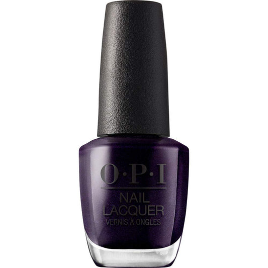 OPI Nail Lacquer OPI Ink. | Opaque Dark Purple Shimmer Chip Resistant Nail Polish | Fast Drying, Streak Free