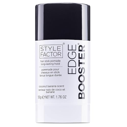 Style Factor EDGE BOOSTER Hair Wax Stick Pomade with Beeswax | Strong Hold Slick Stick for Flyaways, Edges & Baby Hair for Sleek Buns & Ponytails |