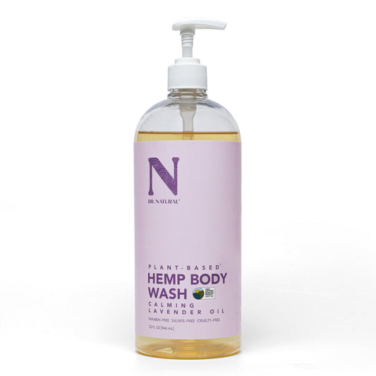 Dr. Natural Hemp Body Wash - Natural for Sensitive Skin - Moisturizing - Anti-Aging and Acne Reduction - Calming Lavender - 32 oz Beauty & Personal Care Dr. Natural