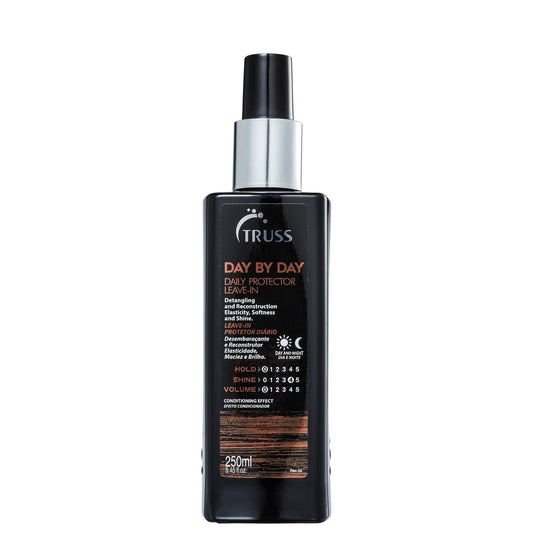 TRUSS Day by Day Leave In Conditioner Spray - Lightweight Detangling Spray & Heat Protectant for Hair - Restores Elasticity, Softness & Shine