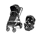 Peg Perego Ypsi Travel System - Includes Ypsi Lightweight Reversible Stroller and Primo Viaggio 4-35 Nido Infant Car Seat - Made in Italy - Onyx…