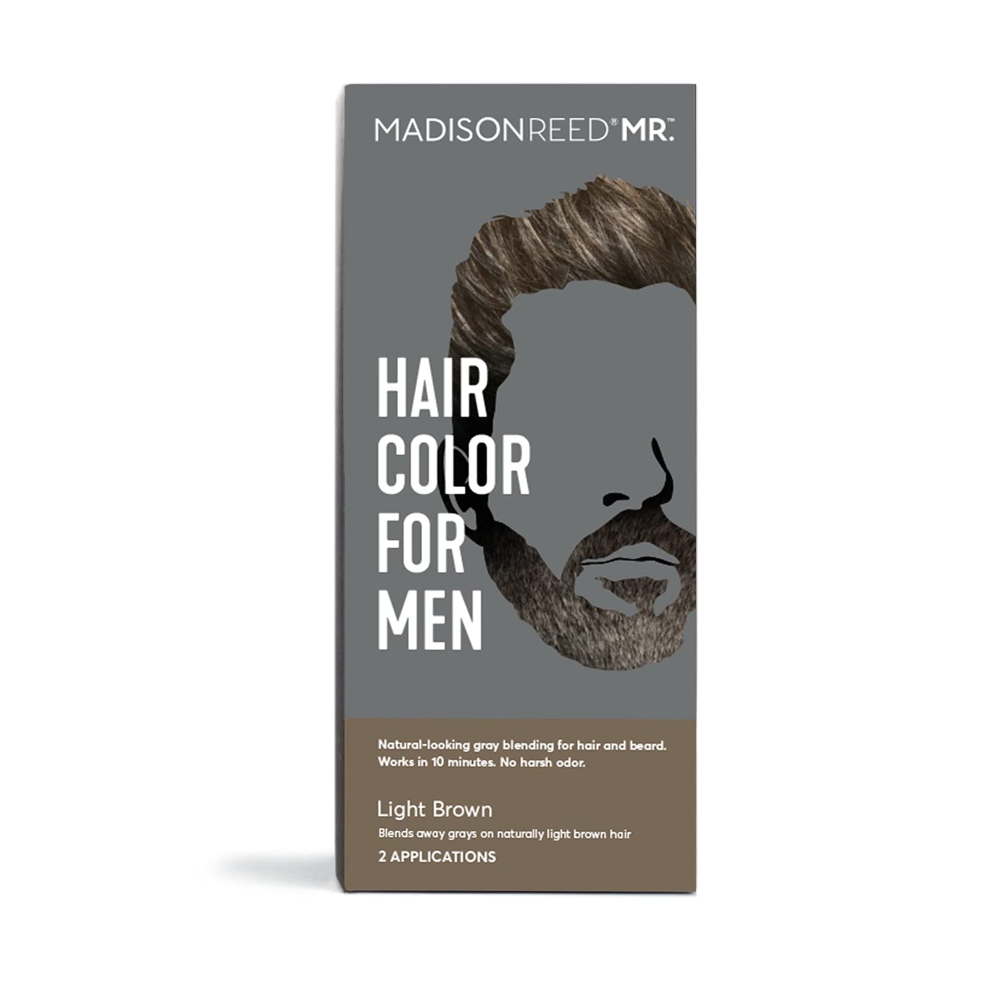 Madison Reed Mr. Hair Color for Men, Light Brown Demi-Permanent Hair Dye, Reduces Grays in 15 Minutes For Hair & Beard, Nourishing & Strengthening
