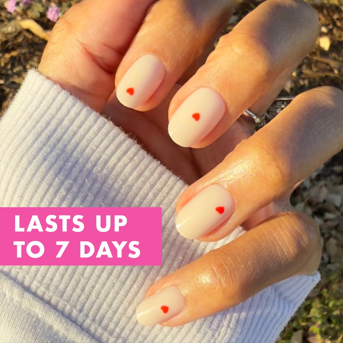 Olive & June Classic Super Stick Mani Press On Nails | No Glue Needed | 32 Tab Nails 16 Sizes | Non-Toxic Tabs Easy On-Off Non-Damaging Realist Look | Beauty & Personal Care Olive & June
