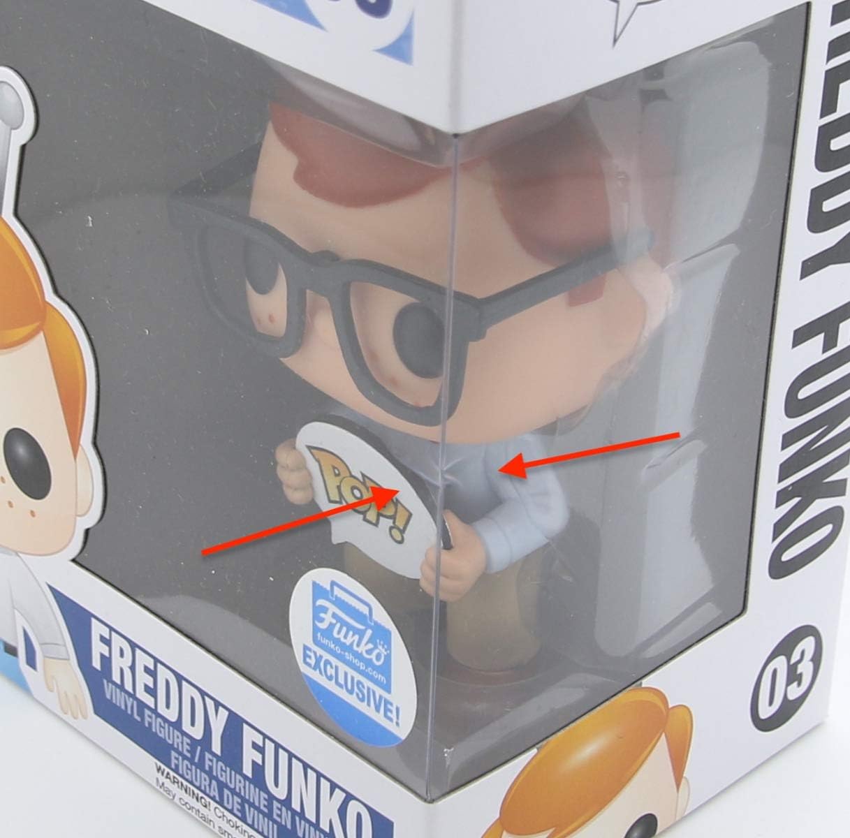 Funko Pop! Vinyl Nerd Freddy 03 (Funko Shop Exclusive, Limited Edition, Red, Multicolored)