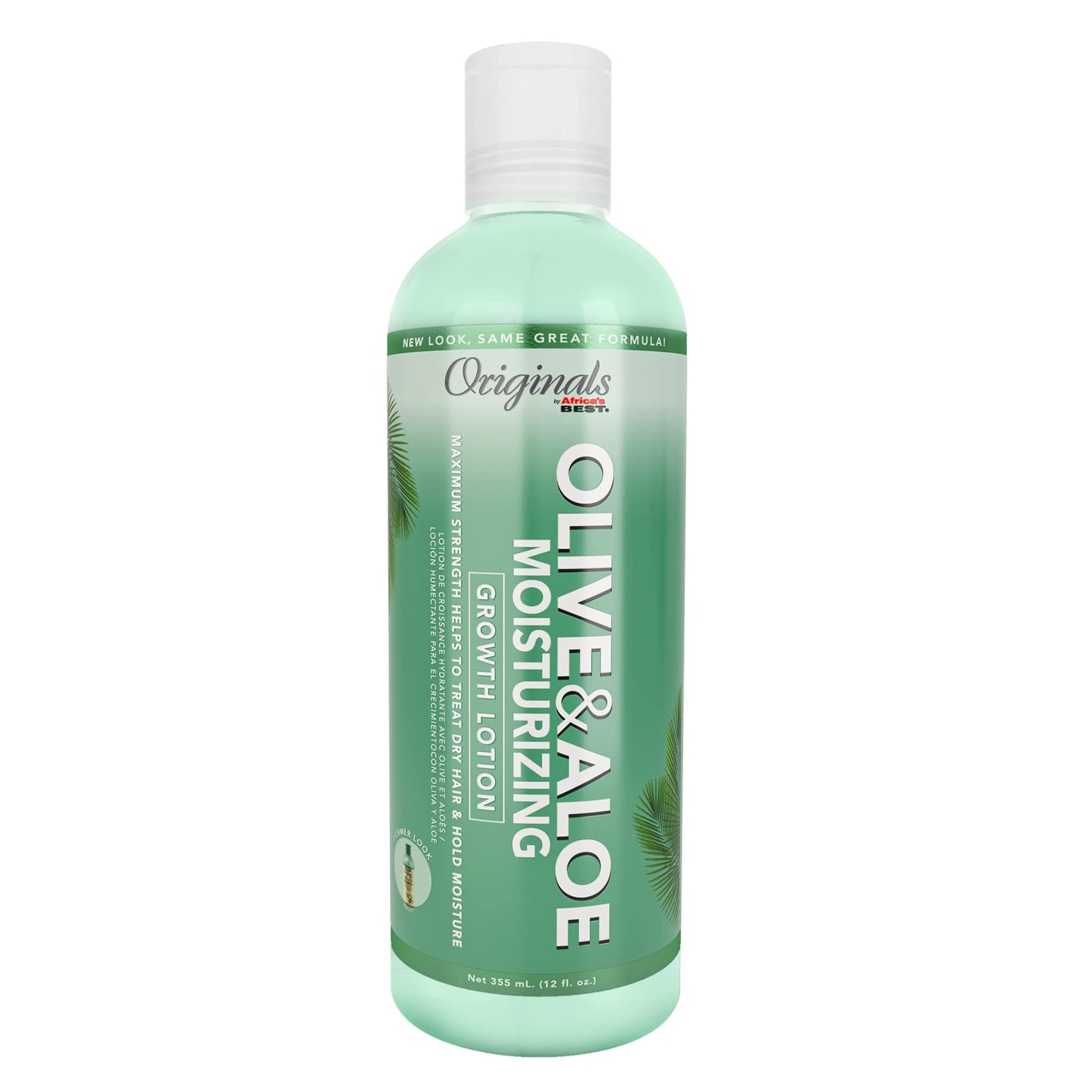 Originals by Africa's Best Olive & Aloe Moisturizing Growth Lotion, Ultimate Hydration Finishing Step, For All Hair Types and Textures, Petroleum