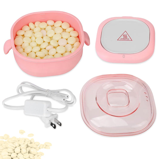 Wax Heater, US Plug 110-120V 100W Electric Hot Wax Warmer Machine, 400ml Silicone Silicone Pot Liner Melting Waxer for Hair Removal Beauty and Personal Care Buachois