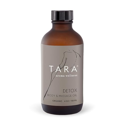 TARA Spa Therapy Detox Body & Massage Oil - Premium Organic Oil for Purification & Rejuvenation, 100% Pure Essential Oils, Juniper, Grapefruit