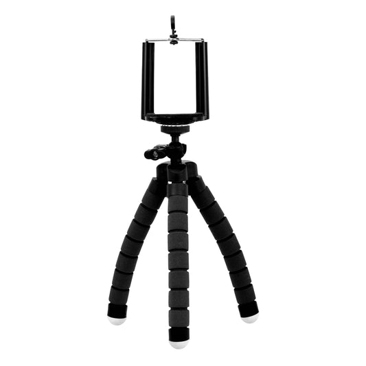 Conext Link Universal Adjustable Octopus Tripod Stand Phone Holder for iPhone Camera (Black)