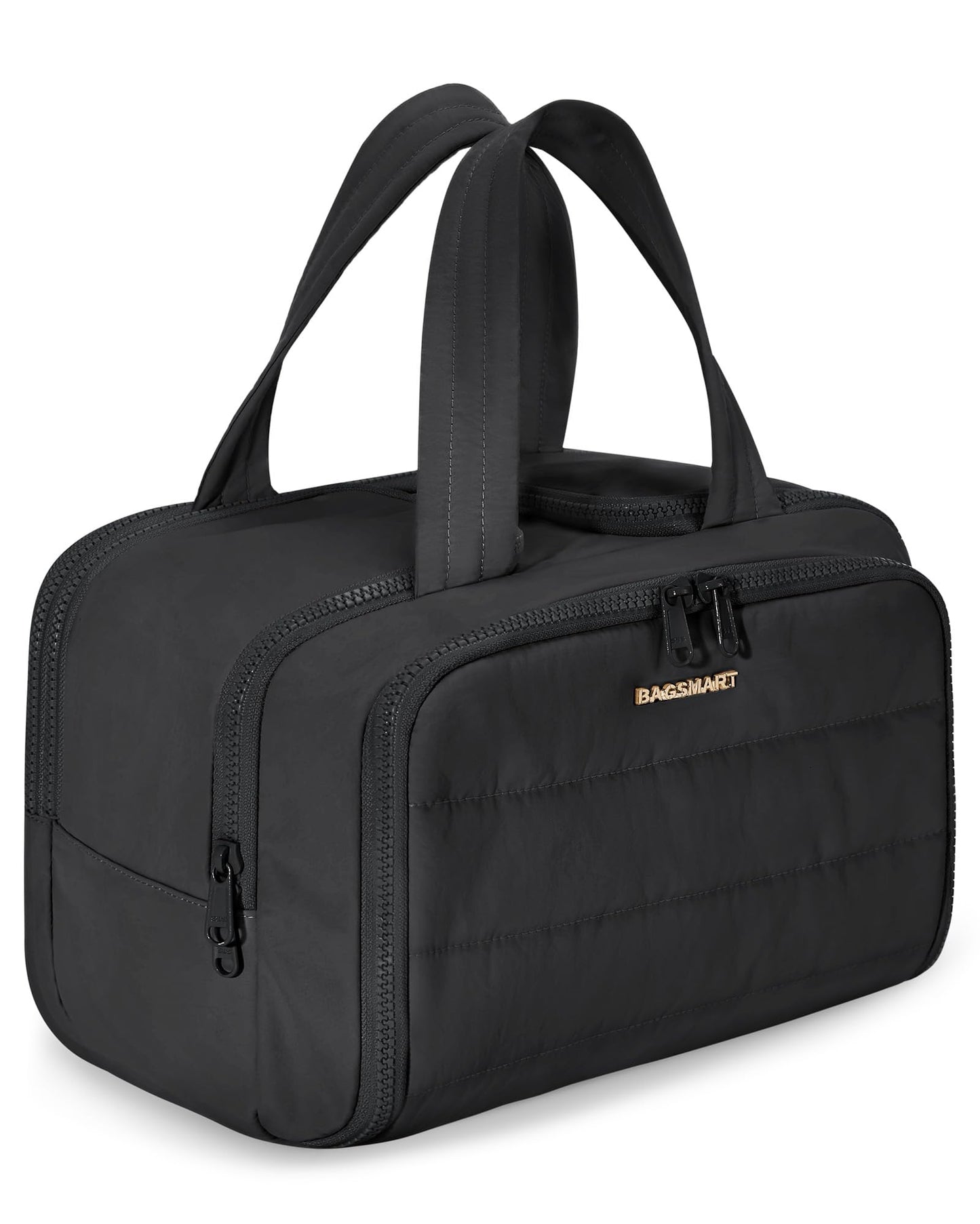 BAGSMART Travel Toiletry Bag, Lightweight Large Wide-open Travel Bag for Women, Puffy Cosmetic Makeup Bag Organizer with Handle Beauty and Personal Care BAGSMART Default Title