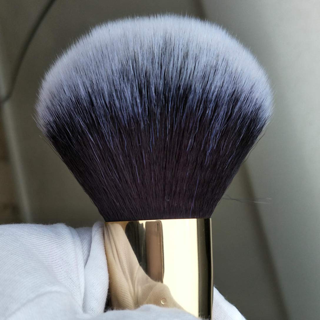 RN BEAUTY Makeup Brush Powder Brush Foundation Blush Bronzer Contour Face Blender Brush Professional Mineral Blending Buffing Kabuki Brushes Thick