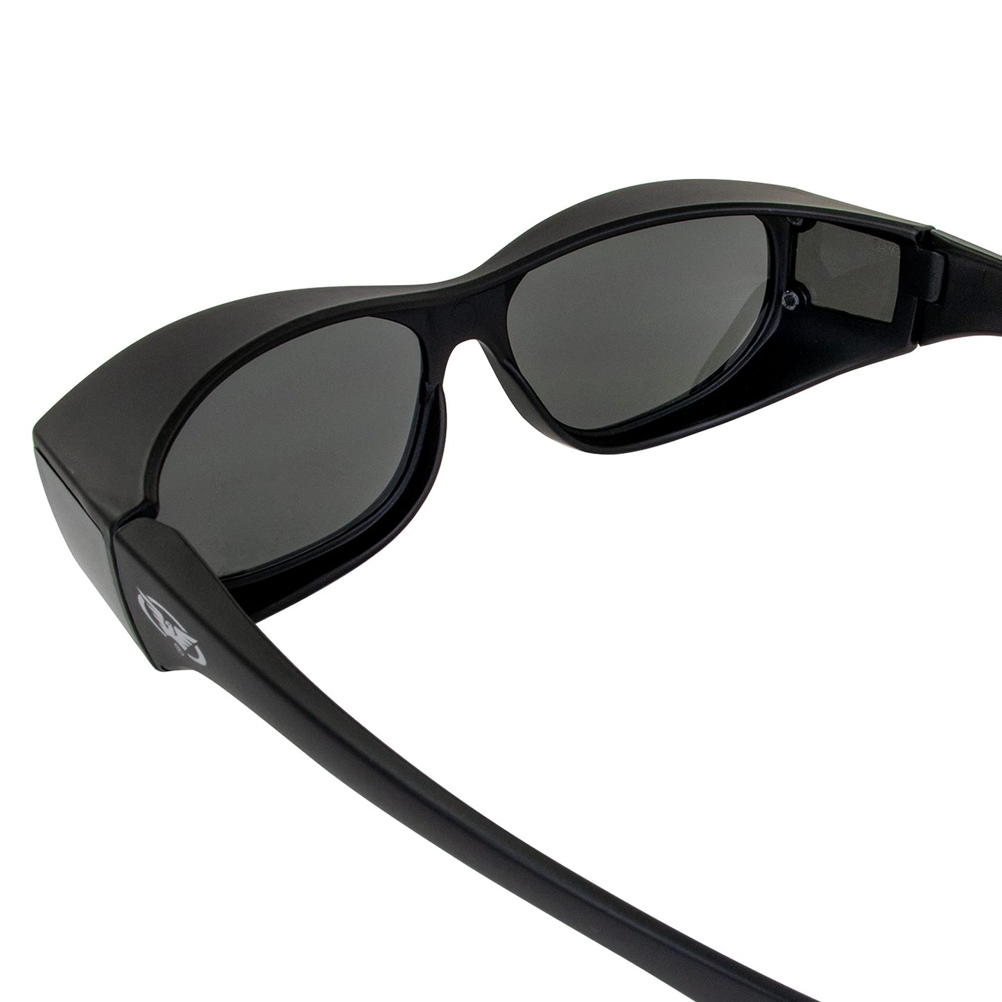 Global Vision Escort Fit Over Glasses Sunglasses with Dark Tinted Lenses Safety Eyewear
