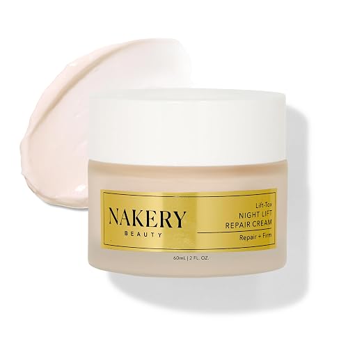 Nakery Lift-Tox Night Cream for Women - Overnight Anti Wrinkle Face Cream for Firmer & Smoother Complexion - Hydrating Night Cream for Women